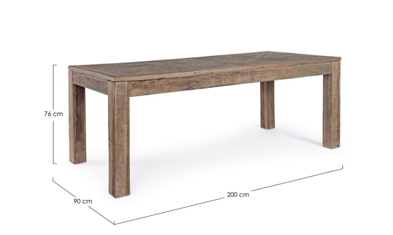 Kaily - Mesa de comedor de 200 x 90 cm - Imagen 5