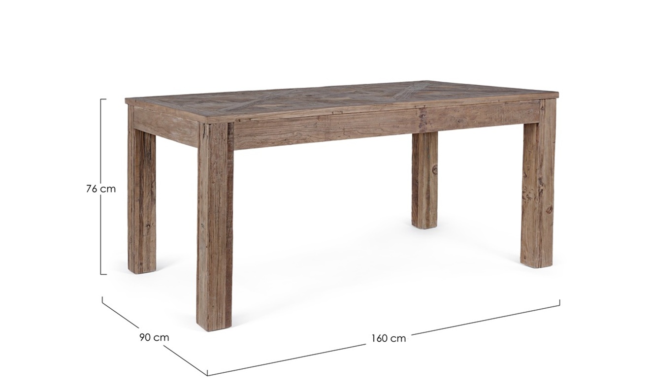 Kaily - Mesa de comedor de 160 x 90 cm - Imagen 4
