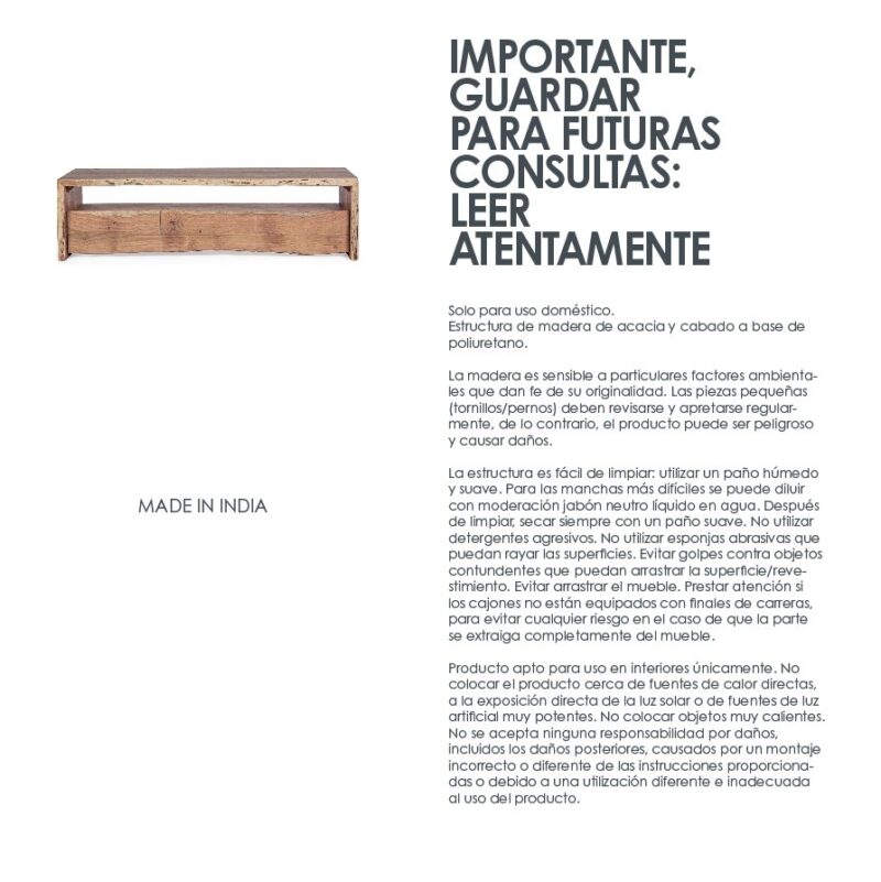 Eneas - Mueble para TV de 160 cm. 3C - Imagen 8