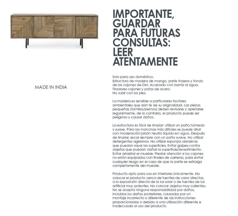 Darsey - Mueble para TV de 140 cm 4P - Imagen 11