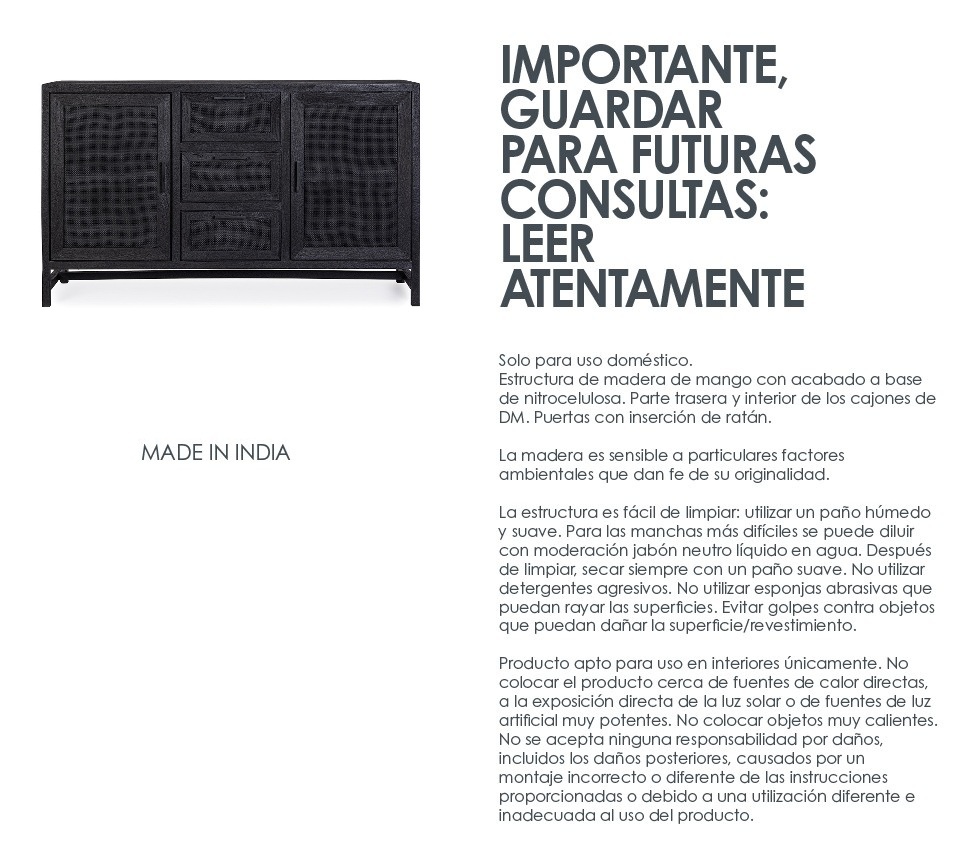 Weston- Aparador de 150 cm 2P3C - Imagen 12