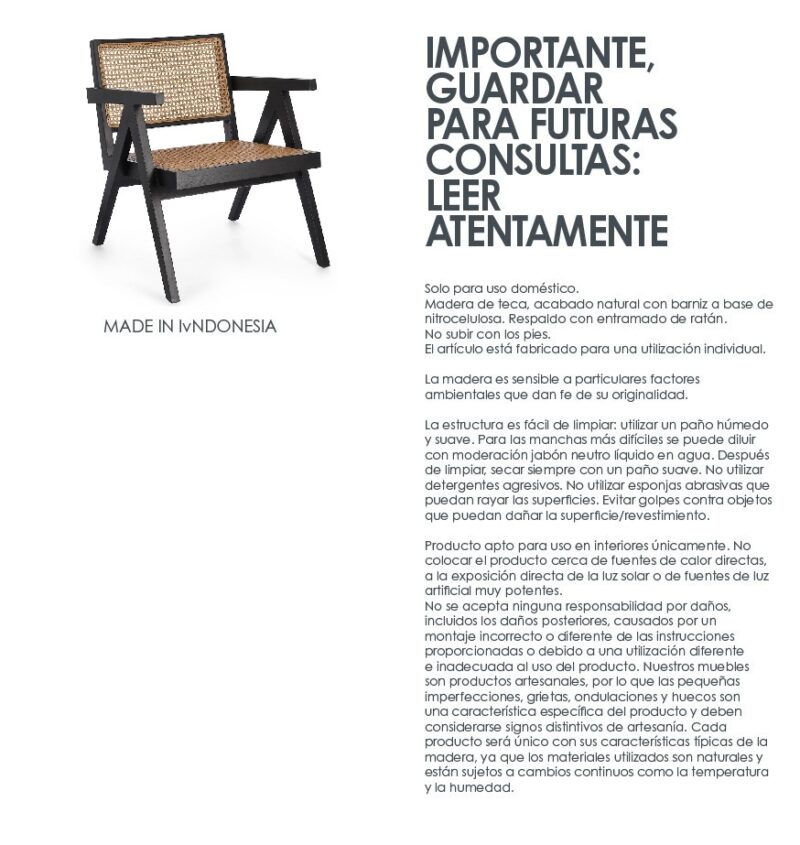 Galia - Sillón Lounge Negro - Imagen 12