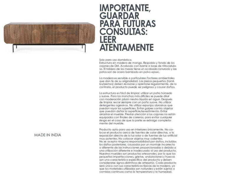Orissa - Mueble para TV de 172 cm 3P2C - Imagen 14
