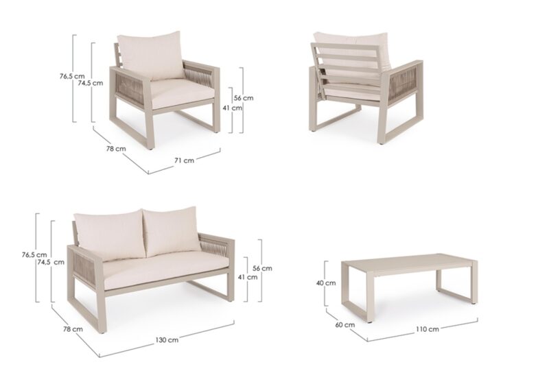 Captiva - Conjunto para exterior, Peyote - Imagen 7