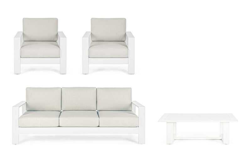 Baltic - Conjunto para exterior, Blanco - Imagen 3