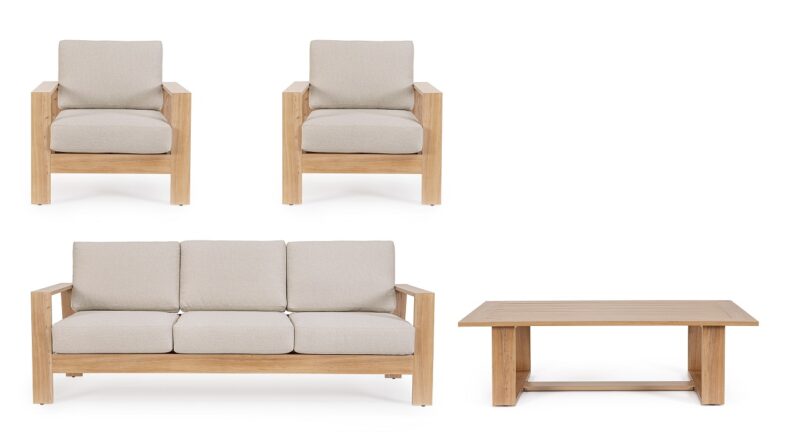 Baltic - Conjunto para exterior, Natural - Imagen 3