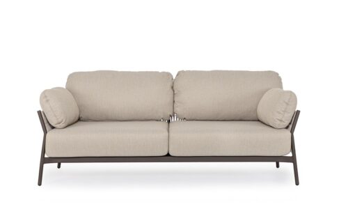 Pardis - Sofá para exterior de 183 cm, Raven
