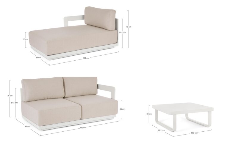 Mariel - Conjunto para exterior lounge, Vapor - Imagen 7