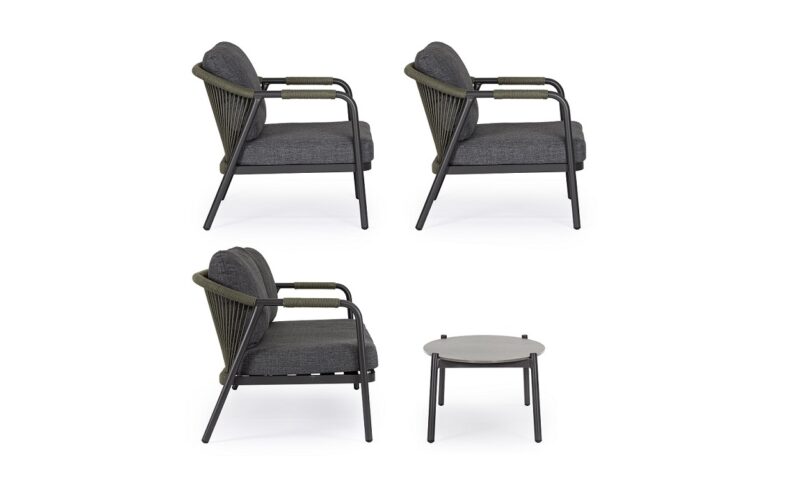 Miravet - Conjunto para exterior, Antracita/Verde - Imagen 5