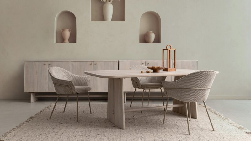 Cassidy - Silla de comedor, Warm/Gris claro - Imagen 10
