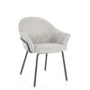 Cassidy - Silla de comedor, Negro/Gris claro