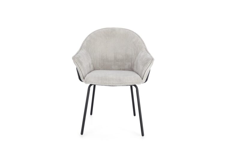 Cassidy - Silla de comedor, Negro/Gris claro - Imagen 3