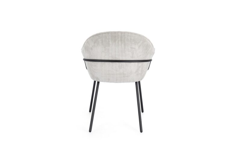 Cassidy - Silla de comedor, Negro/Gris claro - Imagen 5