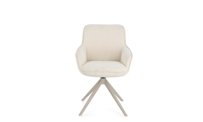 Matilda - Silla de comedor tapizado Crema - Imagen 3
