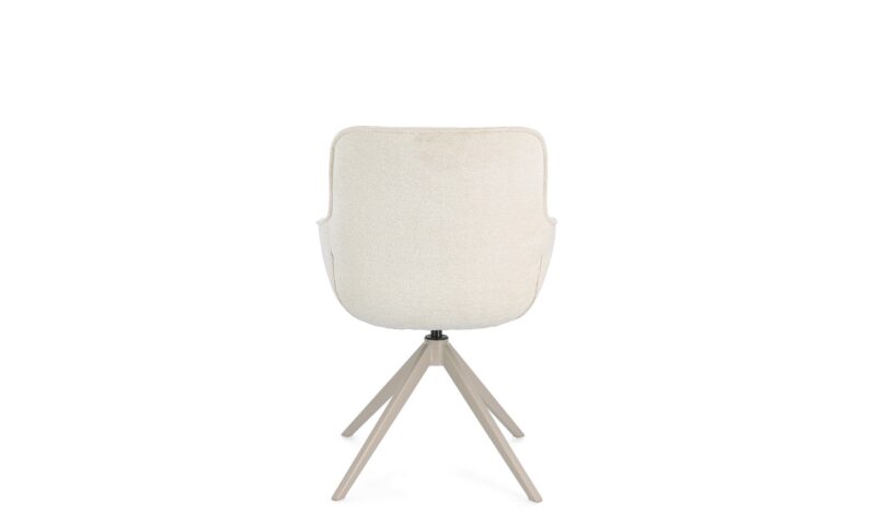 Matilda - Silla de comedor tapizado Crema - Imagen 5