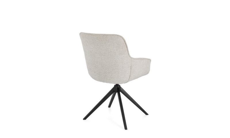 Matilda - Silla de comedor tapizado Gris claro - Imagen 4