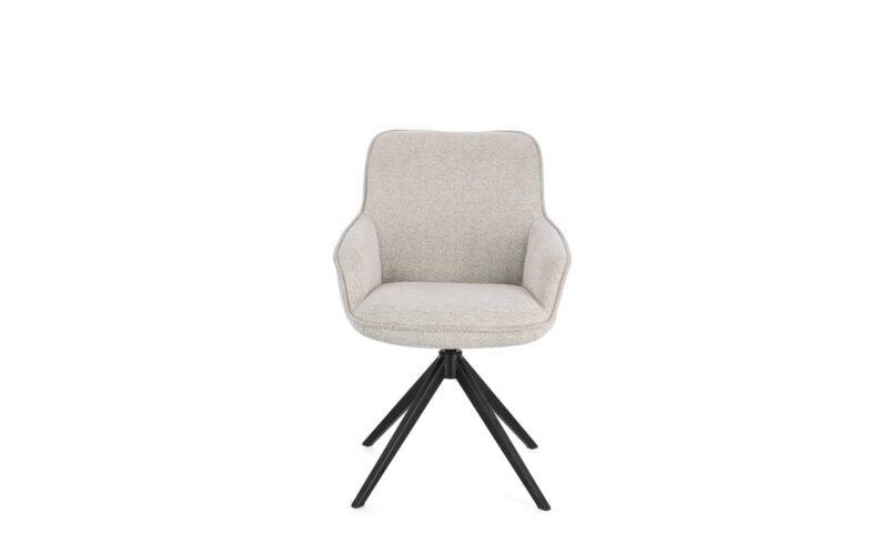 Matilda - Silla de comedor tapizado Gris claro - Imagen 3
