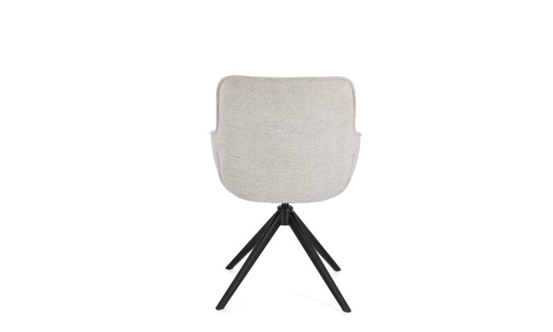 Matilda - Silla de comedor tapizado Gris claro - Imagen 5