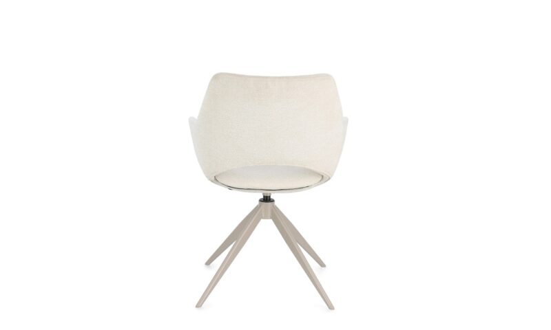 Vivian - Silla de comedor tapizado Crema - Imagen 5