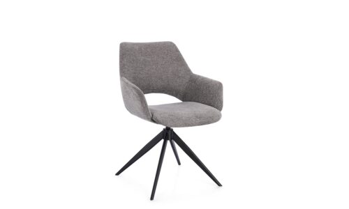 Vivian - Silla de comedor tapizado Gris