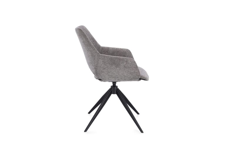 Vivian - Silla de comedor tapizado Gris - Imagen 2