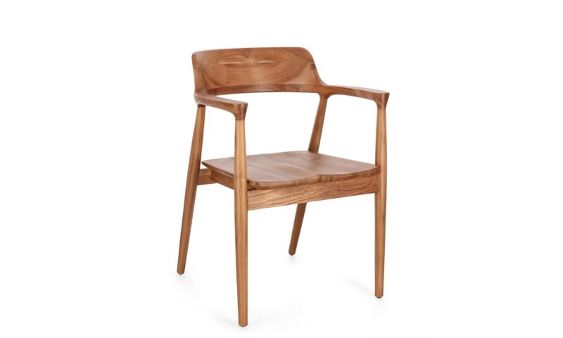 Suzy - Silla de teca - Natural (Pack 2 uds) - Imagen 3