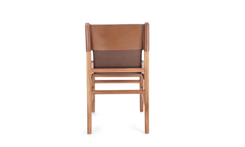 Caroline - Silla de comedor, Teca/Coñac - Imagen 5