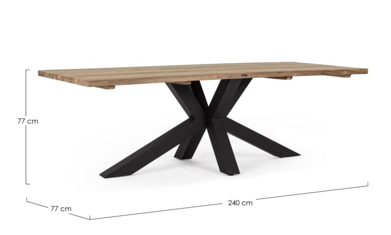 Ramsey - Mesa Fija de 240 Natural/Negro - Imagen 3
