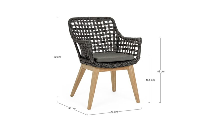 Madison - Silla Negro (Pack 2 uds) - Imagen 5