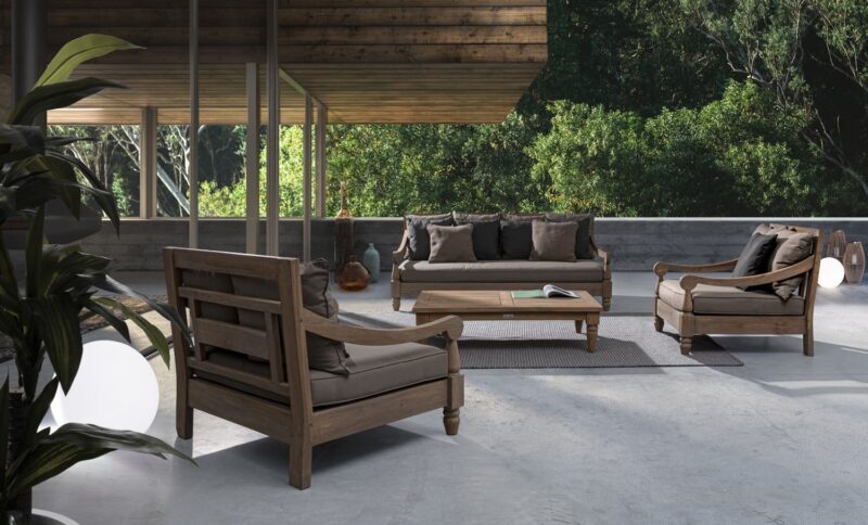 Bali - Sofá para exterior de 190 cm, Stone - Imagen 10
