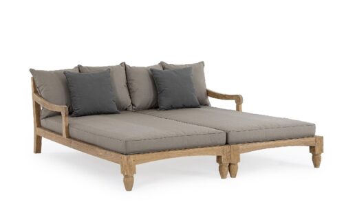Bali - Daybed para exterior de 206 cm, Stone