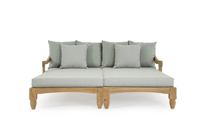 Bali - Daybed para exterior de 206 cm, Aqua - Imagen 2