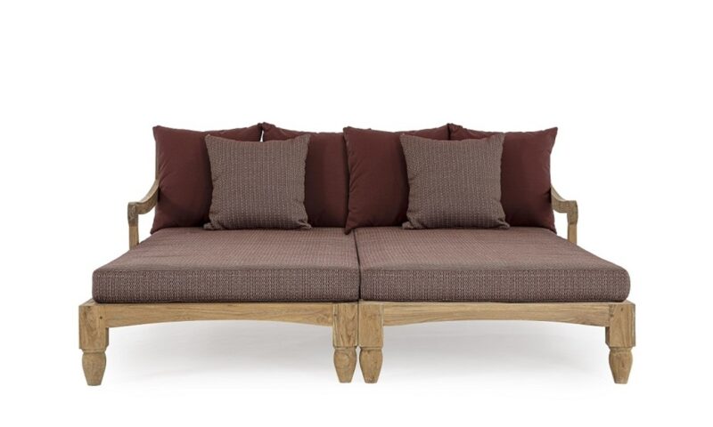 Bali - Daybed para exterior de 206 cm, Wine - Imagen 2