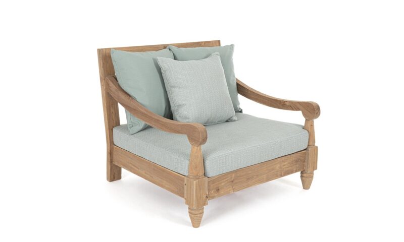 Bali - Sillón para exterior de 90 cm, Aqua - Imagen 2