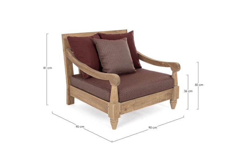 Bali - Conjunto para exterior - Wine - Imagen 14