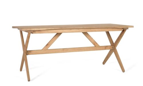 Chantik - Mesa rectangular fija de 180 x 80 cm