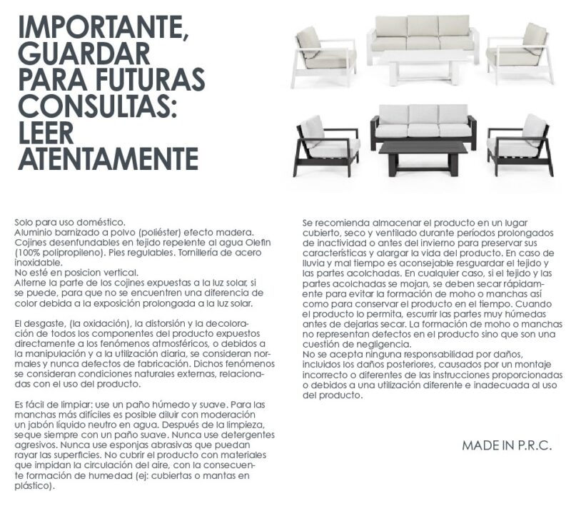 Baltic - Conjunto para exterior, Antracita - Imagen 12