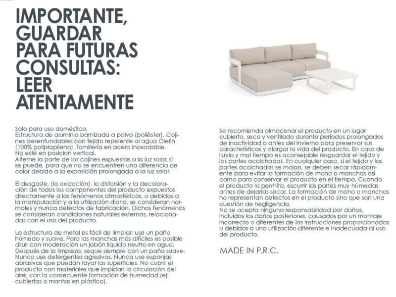 Mariel - Conjunto para exterior lounge, Vapor - Imagen 13