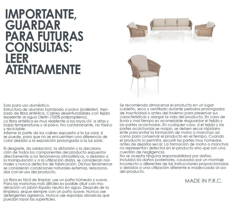 Oceana - Conjunto para exterior, Vapor - Imagen 14
