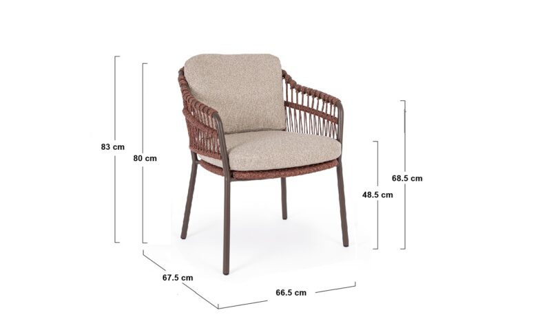 Talaia - Silla para exterior, Java (Pack 2 uds) - Imagen 6