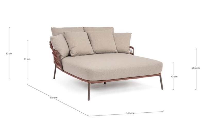 Talaia - Daybed doble para exterior, Java - Imagen 5