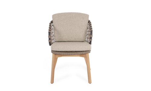Alternative view of Eularia - Silla para exterior Antracia/Teca (Pack 2 uds)