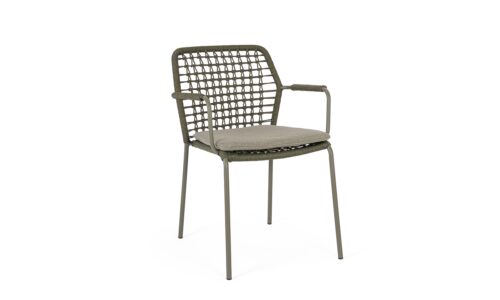 Canar - Silla para exterior - Verde (Pack 4 uds)