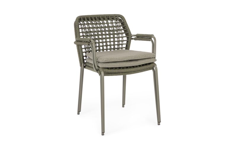 Canar - Silla para exterior - Verde (Pack 4 uds) - Imagen 6