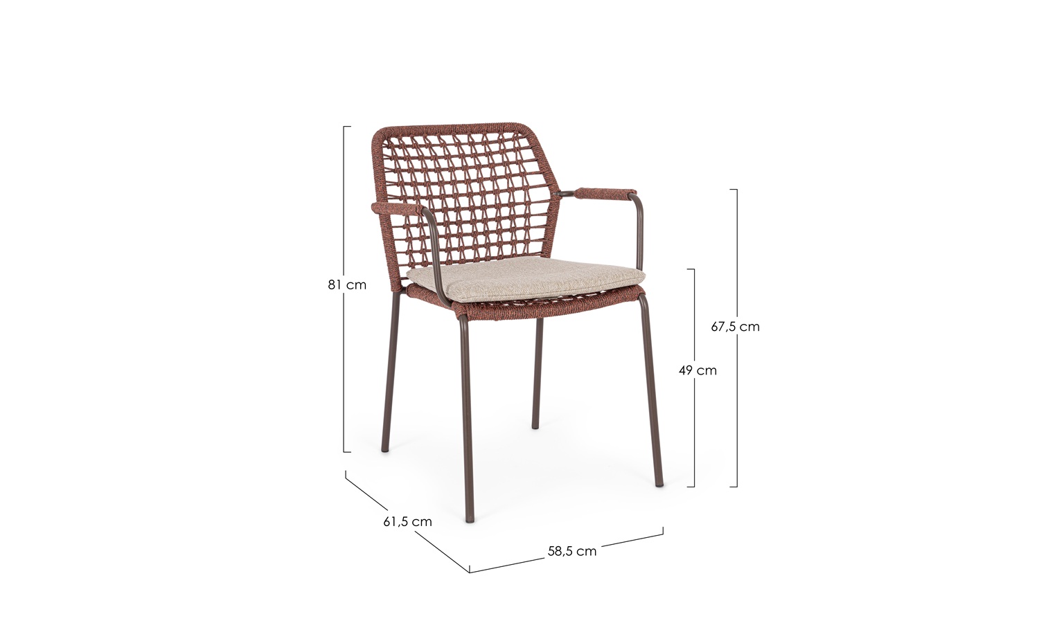 Canar - Silla para exterior - Java (Pack 4 uds) - Imagen 7
