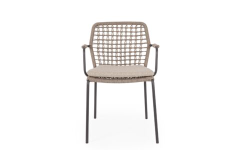 Alternative view of Canar - Silla para exterior - Antracita (Pack 4 uds)