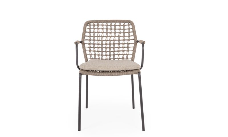 Canar - Silla para exterior - Antracita (Pack 4 uds) - Imagen 2