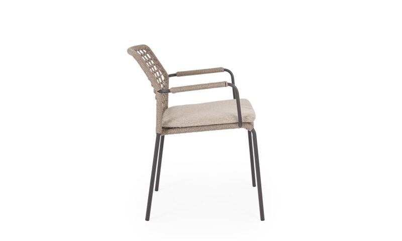 Canar - Silla para exterior - Antracita (Pack 4 uds) - Imagen 3
