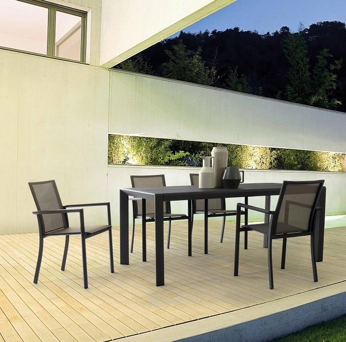 Konnor - Mesa Extensible de 200 (300) cm Antracita - Imagen 9