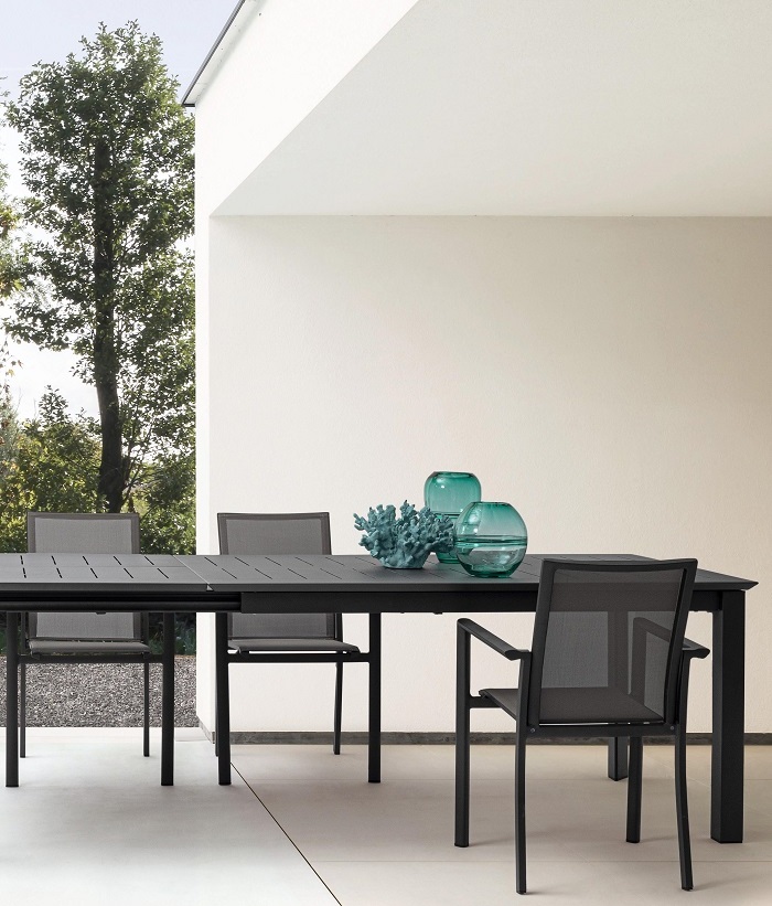 Konnor - Silla para exterior, Antracita (Pack 4 uds) - Apilables - Imagen 13